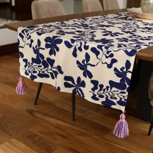 Camino de Mesa XL Gratitud Indigo 1