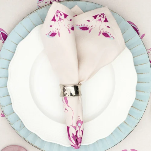 Servilletas Estampadas Tribu Malva- Set x 2